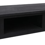 Vidaxl table console noir 110x45x76 cm bois