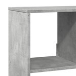 vidaXL Bibliothèque gris béton 100x33x187 5 cm bois d'ingénierie