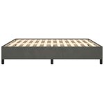 vidaXL Cadre de lit sans matelas gris foncé 180x200 cm velours