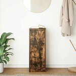 vidaXL Buffet chêne fumé 29 5x34x76 cm bois d'ingénierie