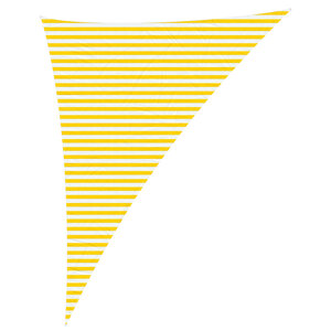 vidaXL Voile d'ombre Jaune et blanc 4 x 5 x 6 4 m