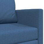vidaXL Canapé-Lit Bleu 124 x 71 x 78 cm tissu