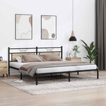 vidaXL Cadre de lit sans matelas chêne sonoma 193x203 cm