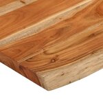 vidaXL Dessus de table 80x60x3 8 cm rectangulaire bois massif d'acacia
