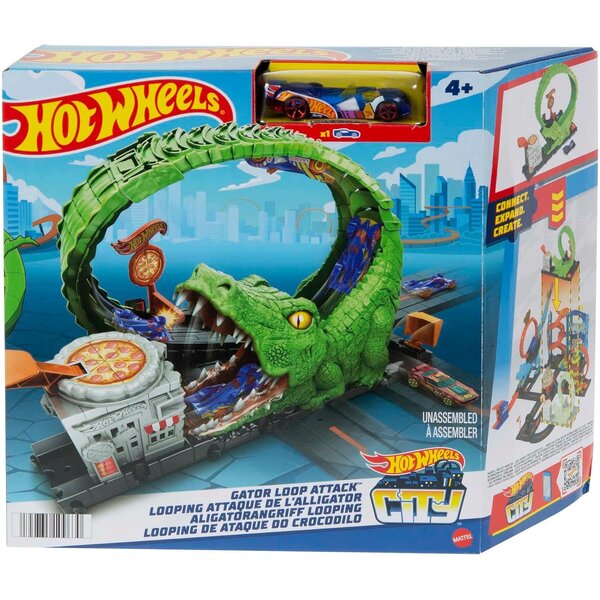 Mattel HKX39 - Hot Wheels - Coffret Looping Attaque de l'Alligator