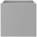 vidaXL Jardinières 2 Pièces argenté 49x47x46 cm acier galvanisé