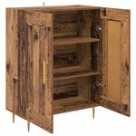 vidaXL Buffet Bois Ancien 69 5 x 34 x 90 cm Bois d'ingénierie et fer