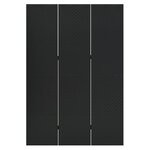 vidaXL Cloison de séparation à 3 panneaux Noir 120x180 cm Acier