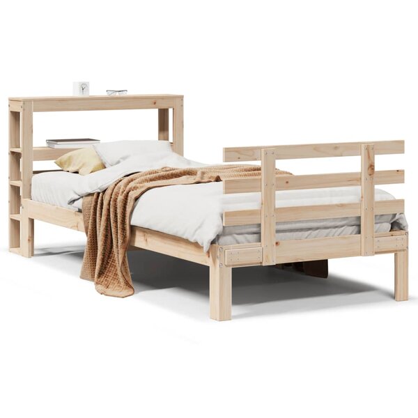 vidaXL Cadre de lit avec tête de lit sans matelas 75x190 cm