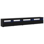 vidaXL Ensemble de Meuble TV 3 Pièces Chêne noir 270 x 35 x 40 cm