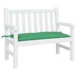 vidaXL Coussin de banc de jardin vert 110x50x7 cm tissu oxford
