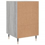 vidaXL Table de chevet sonoma gris 40x40x66 cm bois d'ingénierie