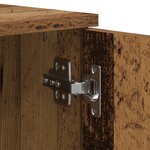 vidaXL Cadre de lit de rangement Bois ancien 100x200 cm