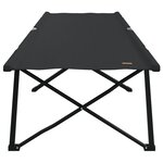 vidaXL Lits de soleil pliants avec sacs de transport 2 Pièces Noir Tissu Oxford 600D