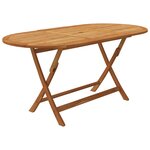 vidaXL Ensemble à manger de jardin pliable 9 Pièces bois d'acacia solide