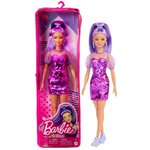 Barbie fashionista robe violette - poupée