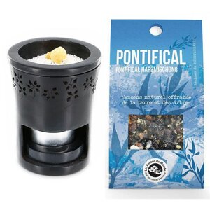 Brûle-parfum + Résine d'encens Pontifical