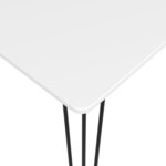 vidaXL Table de bar Blanc 120x60x105 cm