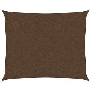 vidaXL Voile d'ombrage 160 g/m² Marron 2 5x3 m PEHD