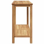 vidaXL Table console Marron 110 x 40 x 75 cm Bois de teck massif