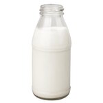 Mini bouteille de lait en verre olympia 200 ml - lot de 12 -  - verre x125mm