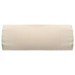vidaXL Appui-tête de chaise longue Crème 40x7 5x15 cm Textilène