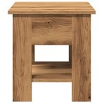 vidaXL Table basse chêne artisanal 40x40x42 cm bois d'ingénierie