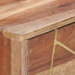 vidaXL Bureau avec tiroirs 100x55x75 cm bois solide
