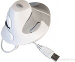Souris Filaire Dacomex Verticale Ergo Grip v2000 USB (Blanc)