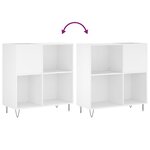 vidaXL Armoire à disques blanc 84 5x38x89 cm bois d'ingénierie