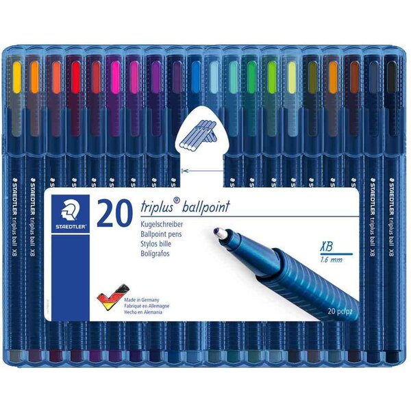 Stylo à bille triplus ball 437 xb  étui de 20 staedtler