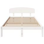 vidaXL Cadre de lit Blanc 120 x 190 cm Bois de pin massif