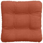 vidaXL Coussins de siège 4 Pièces Rouge orange 40 x 40 cm