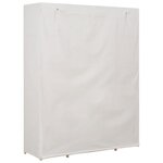 vidaXL Garde-robe Blanc 135 x 40 x 170 cm Tissu