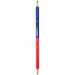 Etui 12 Crayons de couleur TWIN  bleu / rouge  triangulaire KORES