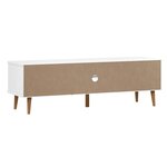 vidaXL Meuble TV MOLDE Blanc 158x40x49 cm Bois de pin massif