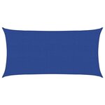 vidaXL Voile d'ombrage 160 g/m² Bleu 2x3 5 m PEHD