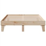 vidaXL Cadre de lit sans matelas 140x200 cm bois massif de pin