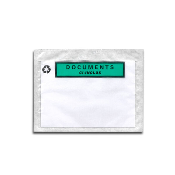 Lot de 100 pochettes documents ci-inclus paper-list a6
