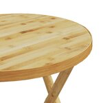 vidaXL Ensemble de bistro pliante 3 Pièces et coussins gris foncé bambou