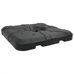 vidaXL Ensemble de base de parapluie en 2 pièces : 110 kg de sable ou 70 kg d'eau
