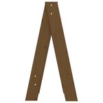 vidaXL Tabourets lot de 2 marron miel 40x40x75 cm bois massif de pin