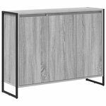 vidaXL Meuble d'appoint Gris Sonoma 96 5 x 30 x 75 cm