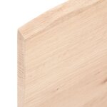 vidaXL Étagère murale 80x10x2 cm bois de chêne massif non traité