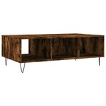 vidaXL Table basse chêne fumé 104x60x35 cm bois d'ingénierie