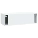 vidaXL Meuble TV mural 98 x 41 x 30 cm Blanc Bois d'ingénierie