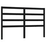 vidaXL Tête de lit Noir 156x4x100 cm Bois massif de pin