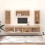 vidaXL Meubles TV 5 Pièces Bois massif de pin
