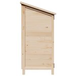 vidaXL Abri de jardin Naturel 59 x 56 x 113 5 cm Bois de Sapin Massif