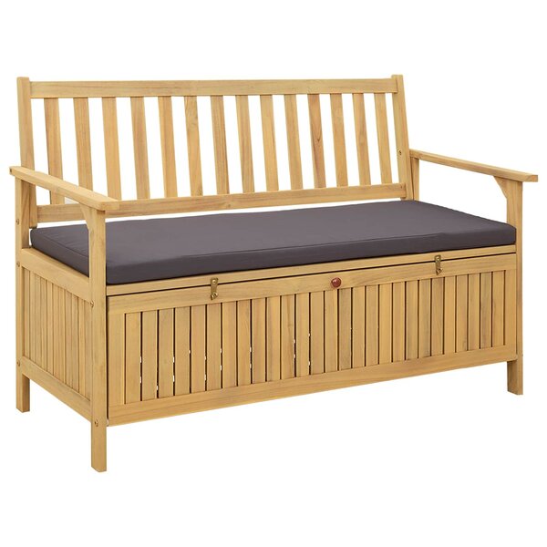 vidaXL Banc de rangement 2 -Seater 120 x 63 x 84 cm Rectangulaire